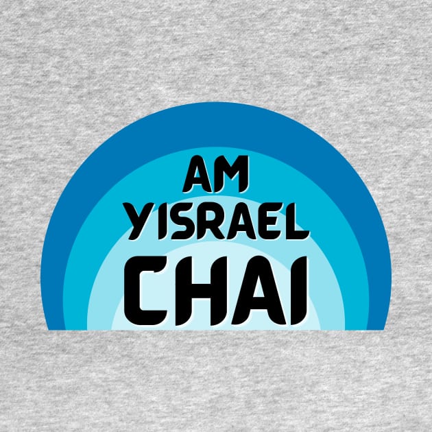 Blue Retro Sunset, Stand with Israel, Am Yisrael Chai by ProPod